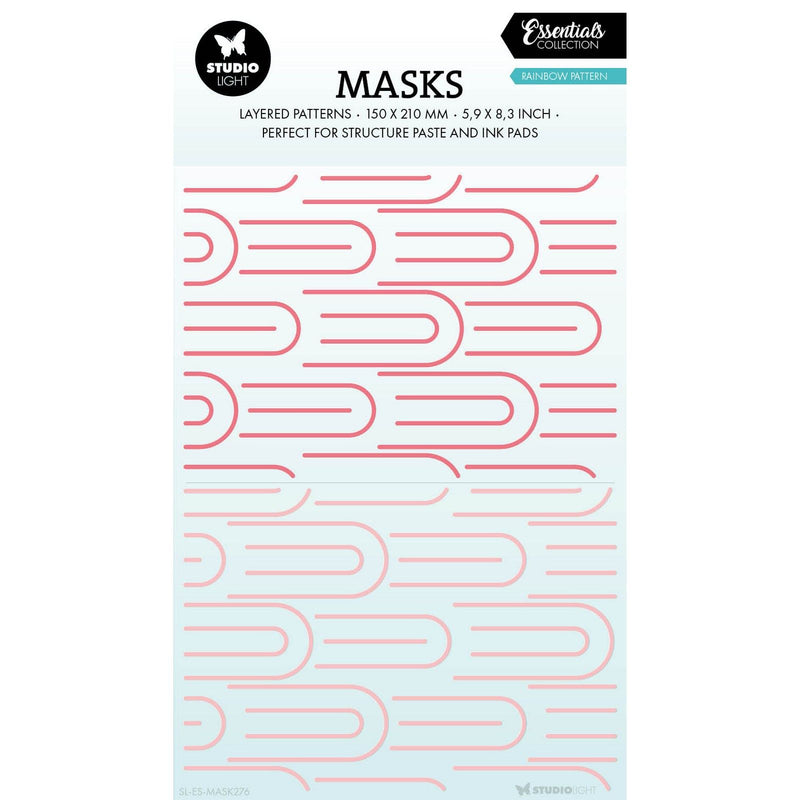 Luce da studio • maschera essenziale con motivo arcobaleno
