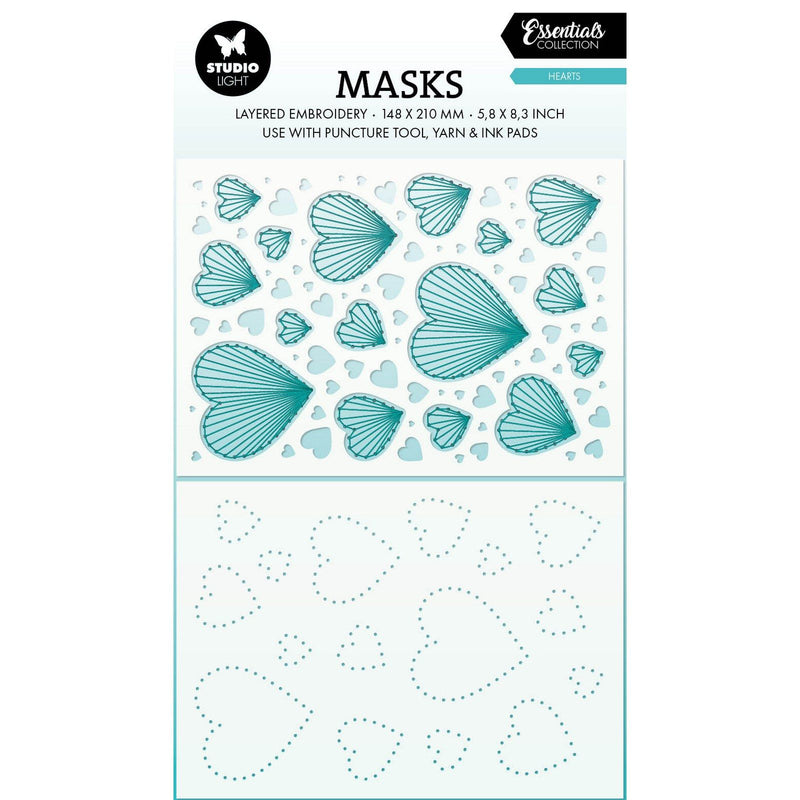 Luce da studio • strumenti essenziali per foratura maschera cuori