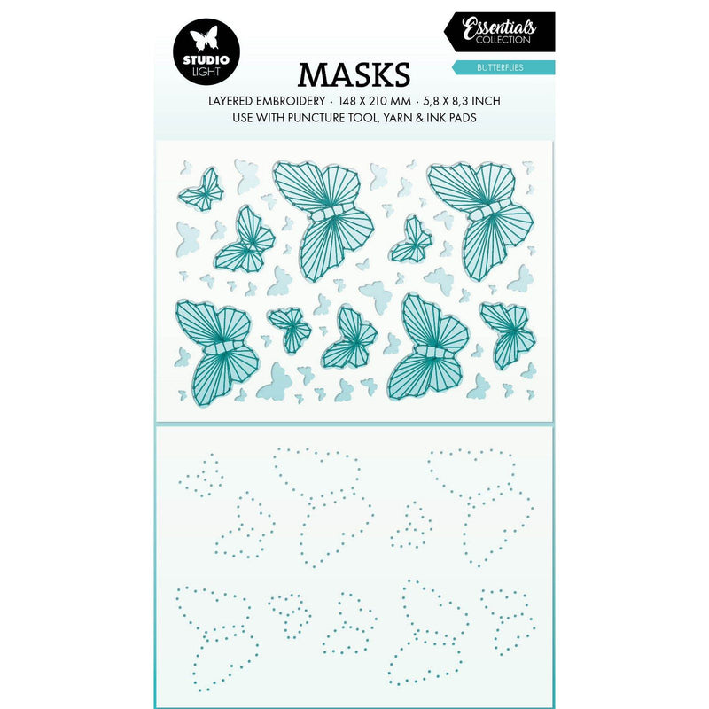 Luce da studio • Farfalle essenziali per maschera per foratura