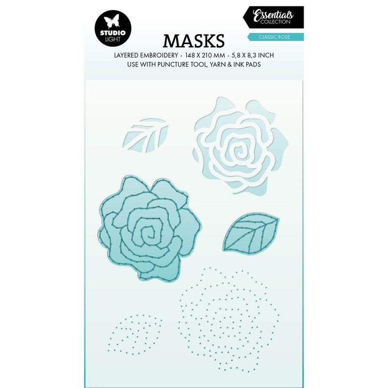 Studio light • ricamo maschera essenziale - rosa classico