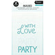 Studio light • essentials mask embroidery - with love