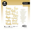 Studio light • essentials paper elements sentiments gold foil