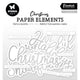 Studio light • essentials paper elements silver sentiments
