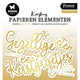 Studio light • essentials paper elements golden kerstwensen