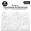 Studio light • essentials paper elements silver kerstwensen