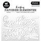 Studio light • essentials paper elements silver kerstwensen