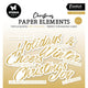 Luz de estudio • elementos esenciales de papel dorados sentimientos de moda