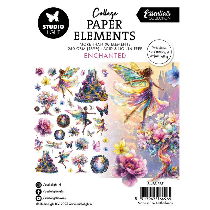 Luce da studio • elementi essenziali di carta incantati