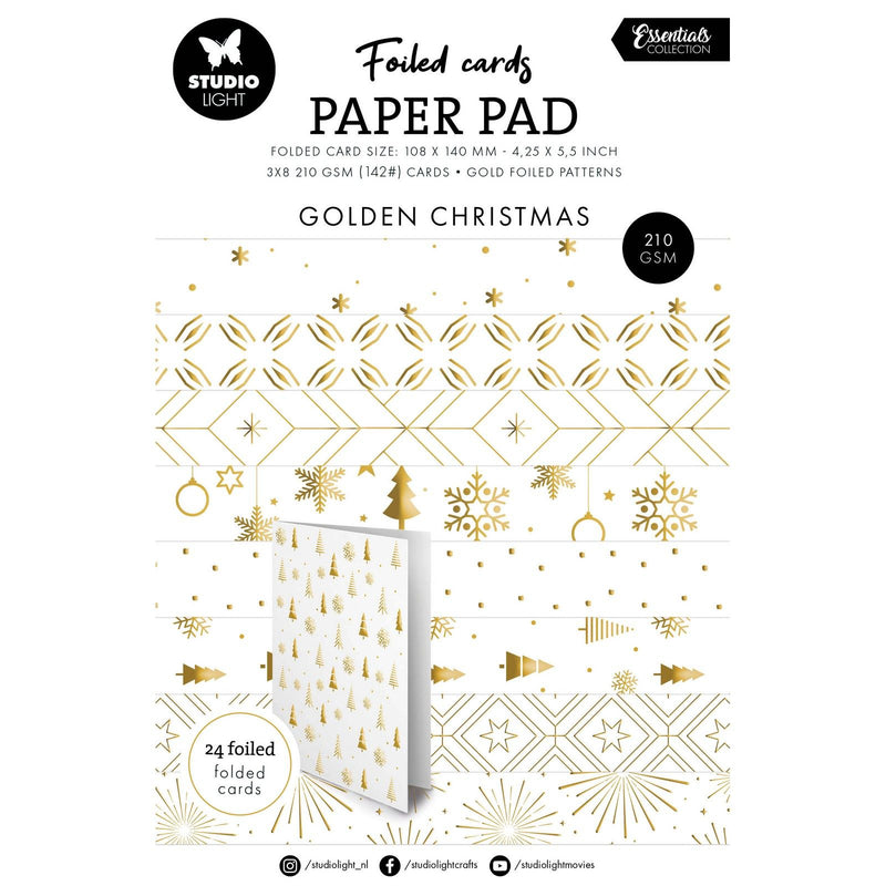 Luz de estudio • Essentials Tarjetas laminadas Patrones dorados