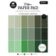 Studio light • essentials pattern paper pad christmas greens
