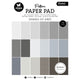 Studio light • essentials pattern paper pad shades of grey