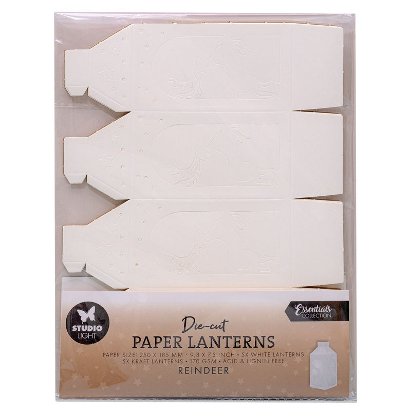 Luz de estudio • Essentials farolillos de papel troquelados reno