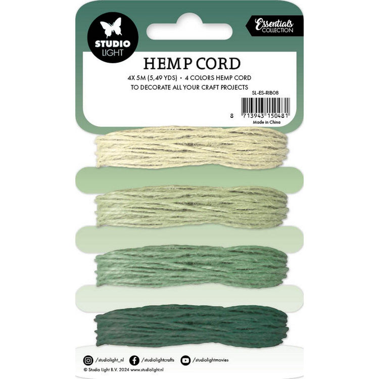 Luce da studio • materiali di consumo corda di canapa tonalità di verde