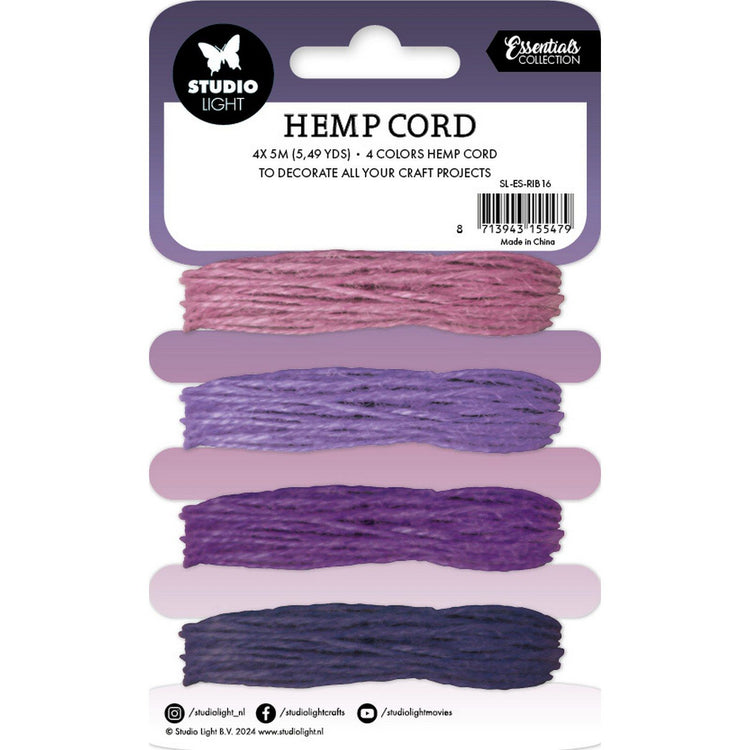 Studio light • consumables hemp cord shades of purple