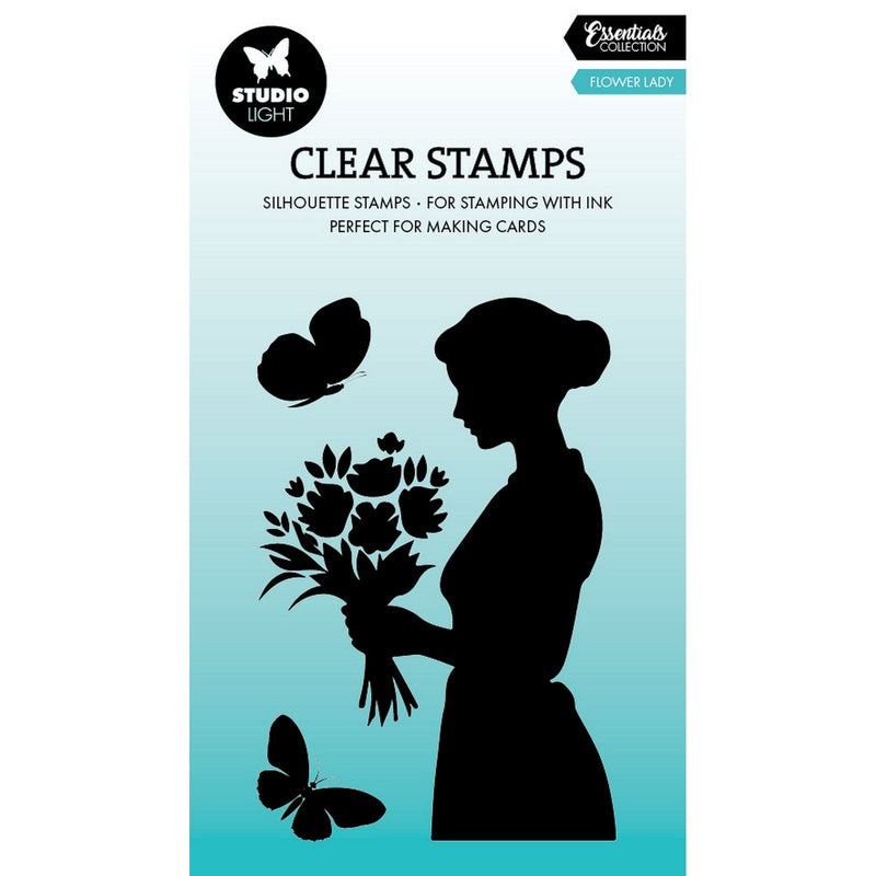 Luz de estudio • Essentials Clear Stamp Flower Lady