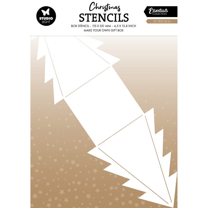 Luce da studio • stencil essenziale per scatola per albero 3D