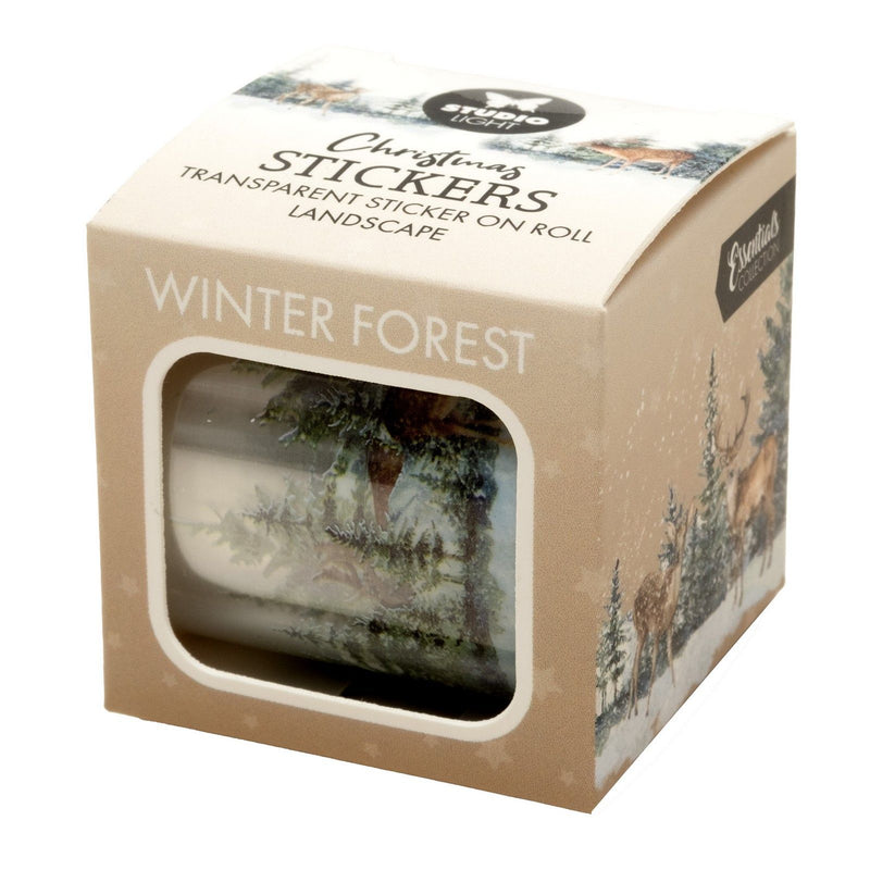 Studio light • essentials clear stickers winter wonderland on a roll