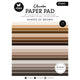 Studio light • essentials unicolor paper pad shades of brown