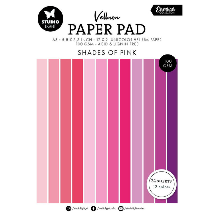 Luz de estudio • bloc de papel vitela Essentials papel unicolor