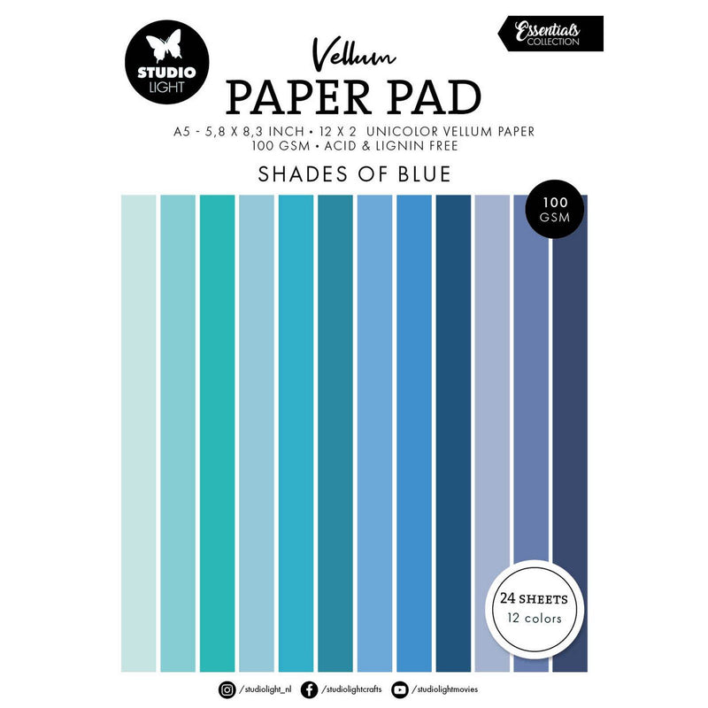 Studio light • essentials vellum paper pad unicolor paper