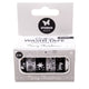 Studio light • essentials washi tape black white english silver