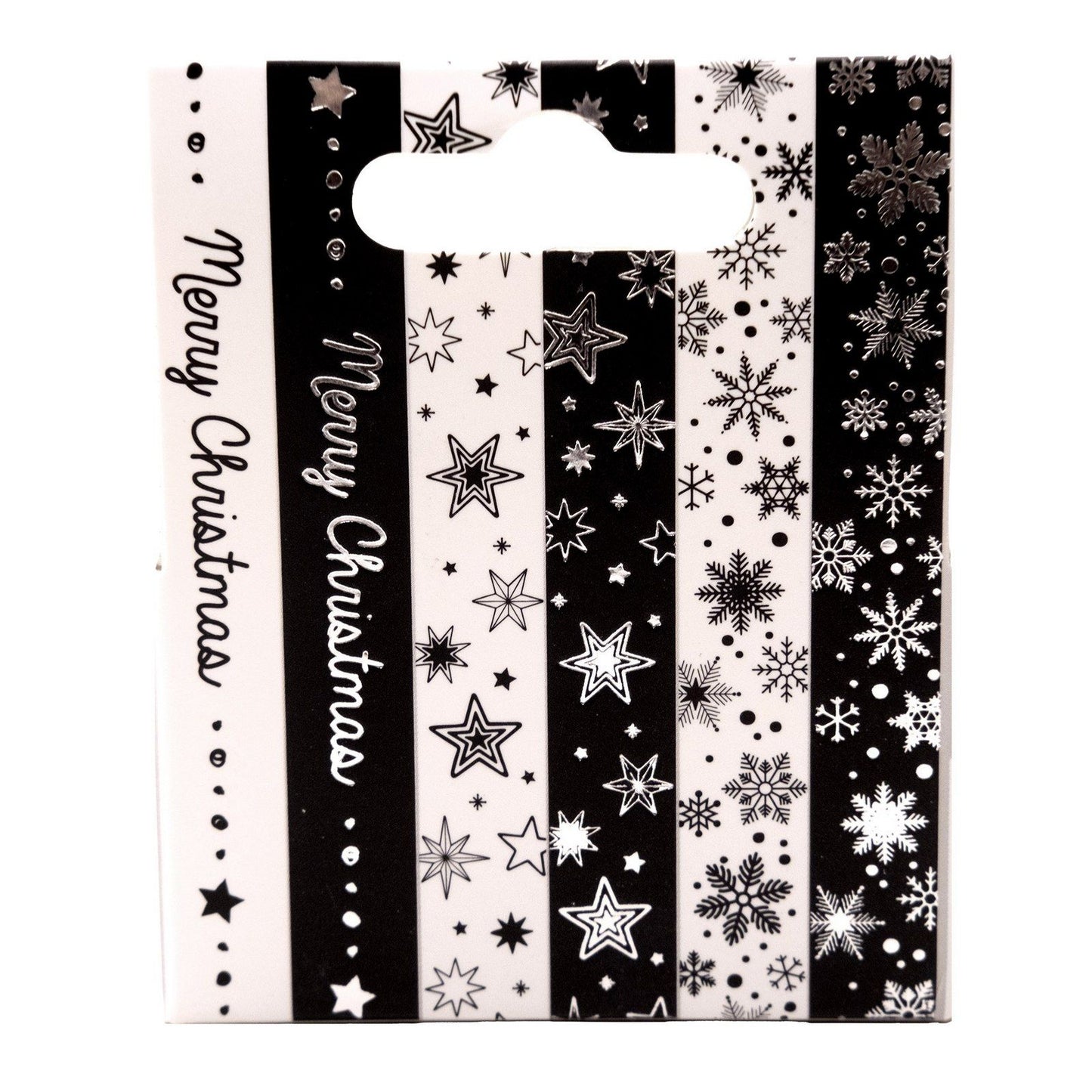 Luce da studio • nastro washi essenziale nero bianco argento inglese