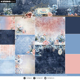 Studio light • frozen flowers paper pad backgrounds - afbeelding 1