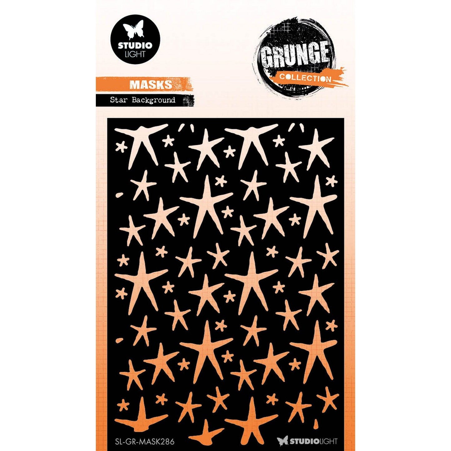 Luz de estudio • fondo de estrella de máscara de colección grunge