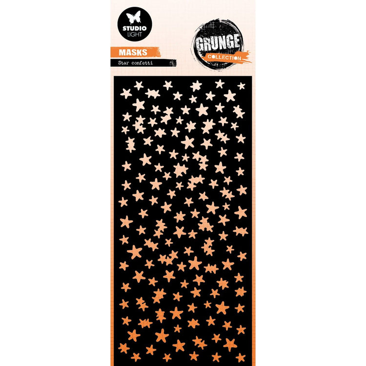 Studio light • collezione grunge maschera stencil coriandoli stella
