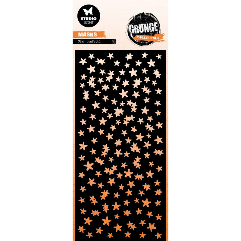 Studio light • grunge collection mask stencil star confetti