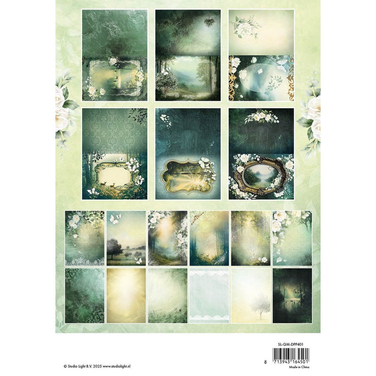 Studio light • designer paper pad cards backgrounds quiet morning 148x210x11mm 36 sheets