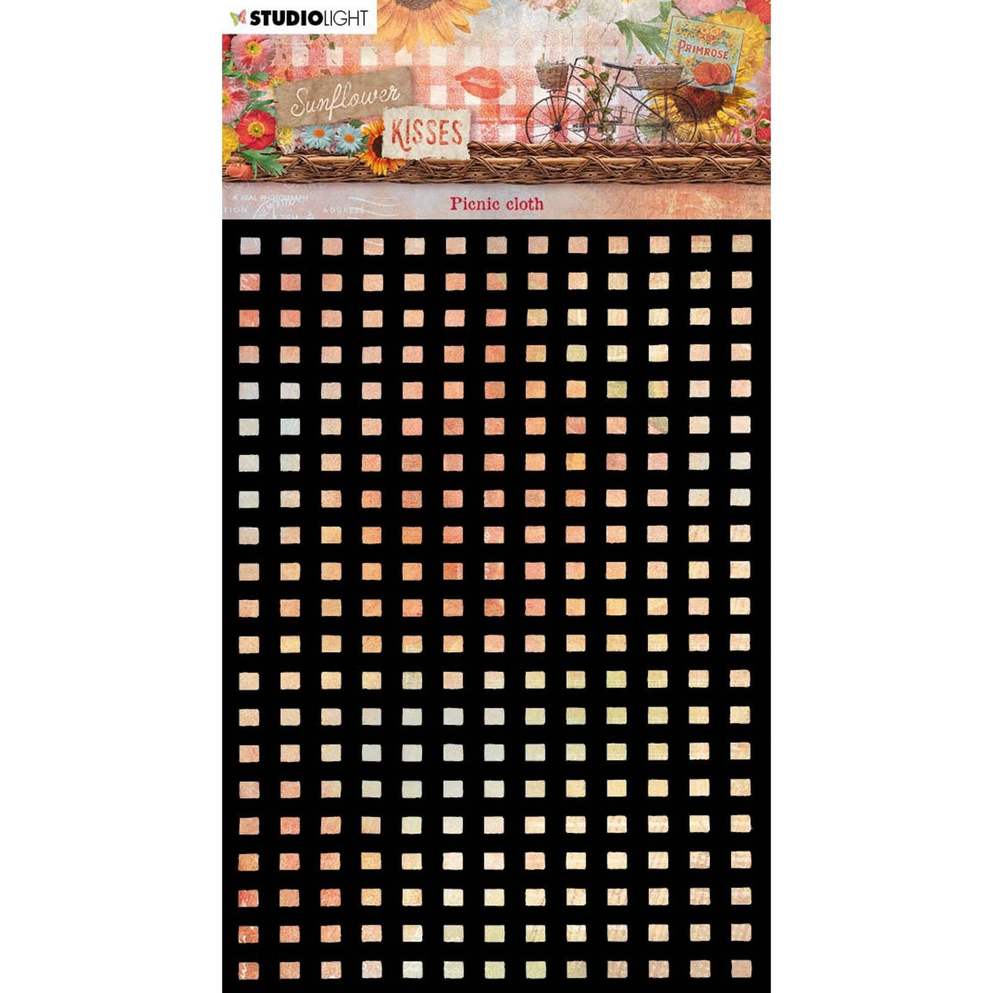 Luce da studio • Maschera da picnic con baci di girasole