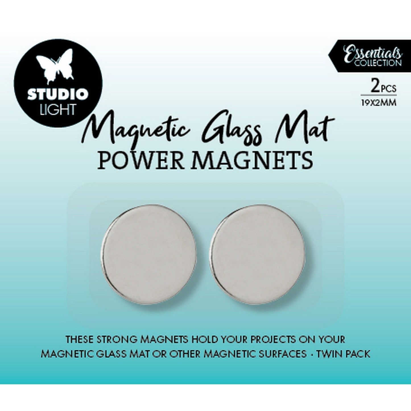 Studio light • essentials power magnets for magnetic glass mat 2pcs