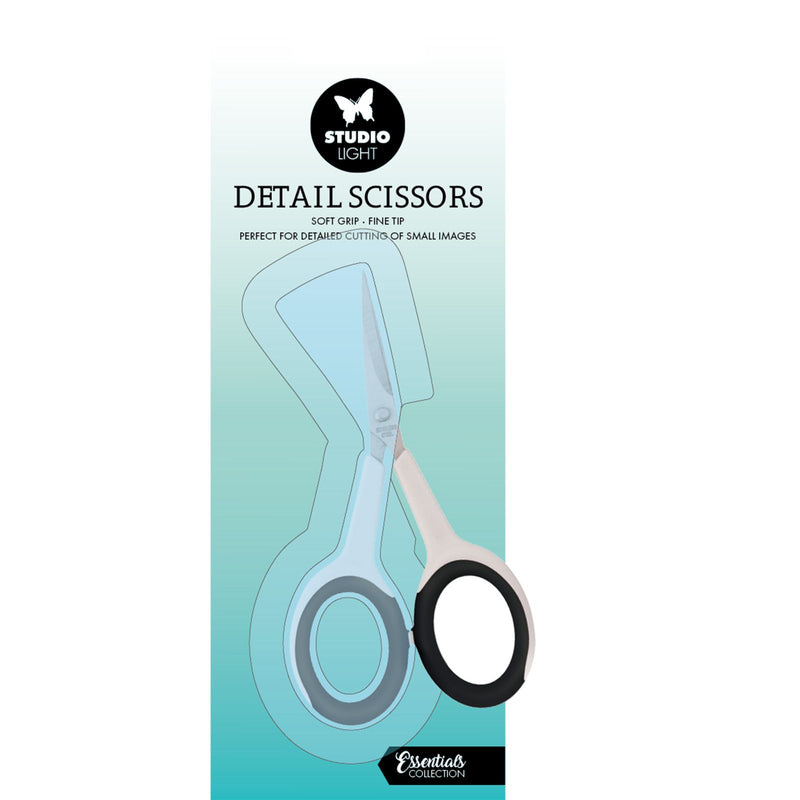 Luz de estudio • Essentials Tijeras para detalles Agarre suave Punta fina