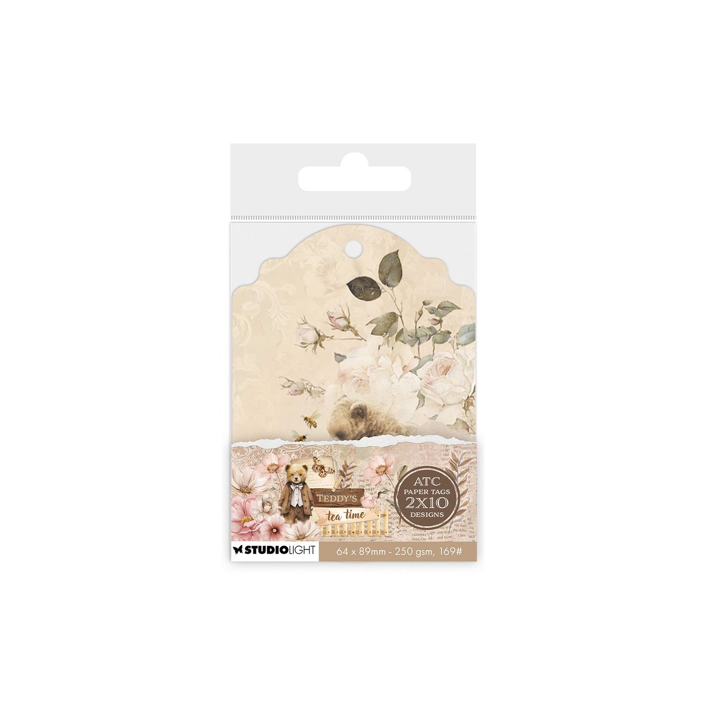 Studio light • teddy's tea time tags atc tags