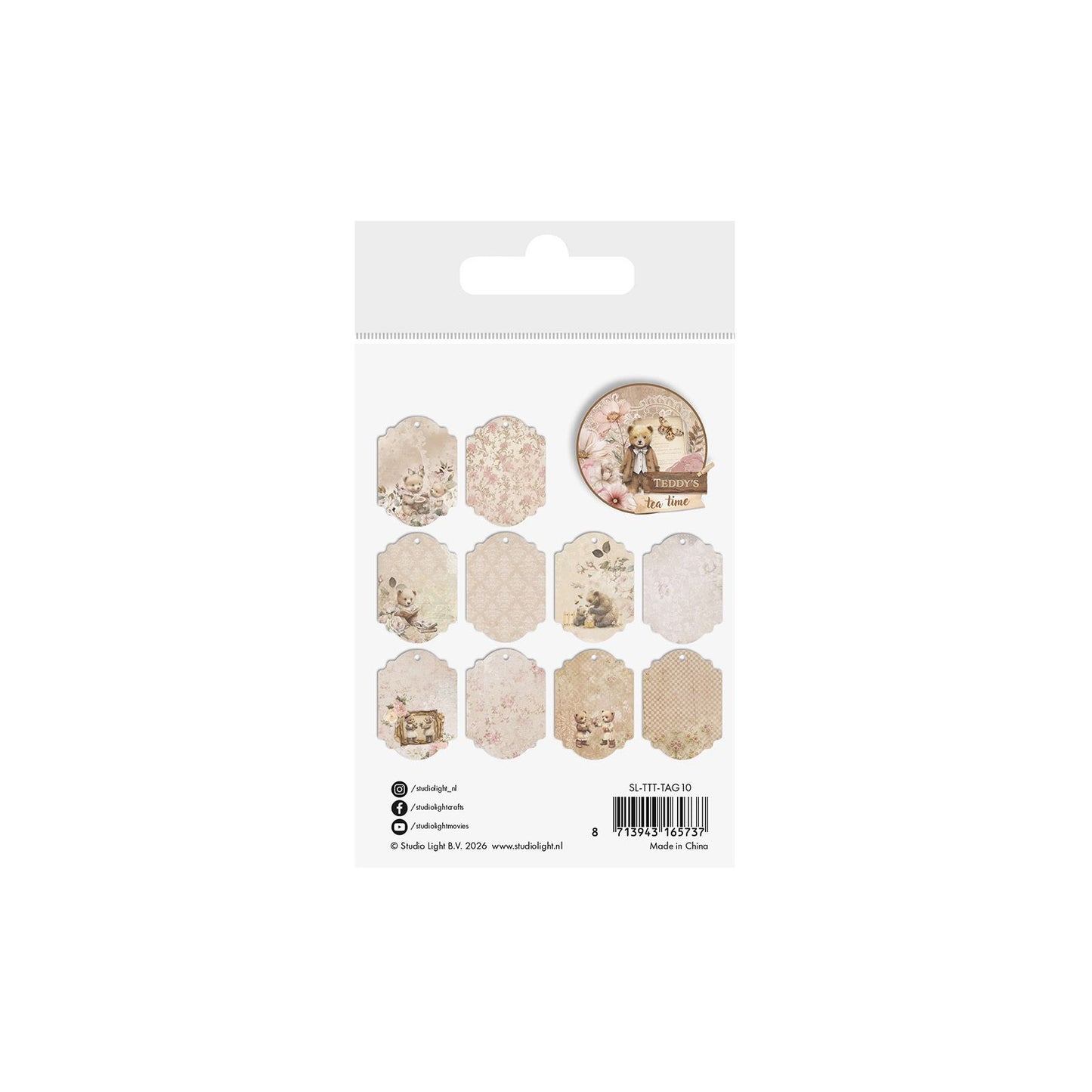 Studio light • teddy's tea time tags atc tags