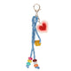Ciondolo da borsa Jvdl blu con cuore
