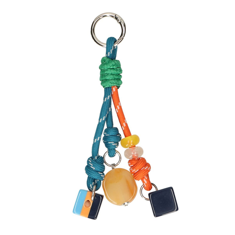 Charm para bolso Jvdl naranja azul con bloque de color