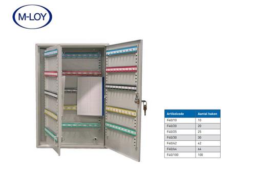 Caja para llaves 25 ganchos 305x230x80mm