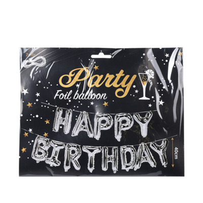 Ghirlanda palloncino foil buon compleanno oro 40 cm