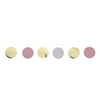 Guirnalda confeti rosa oro blanco 200cm 2 piezas