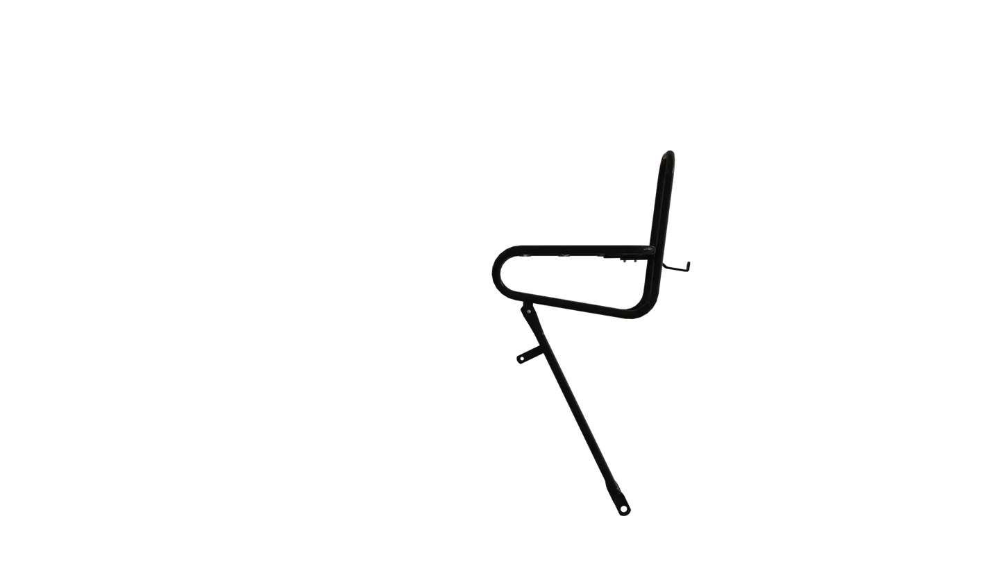 Steco voordrager smooth 25cm kroonbout mat zwart