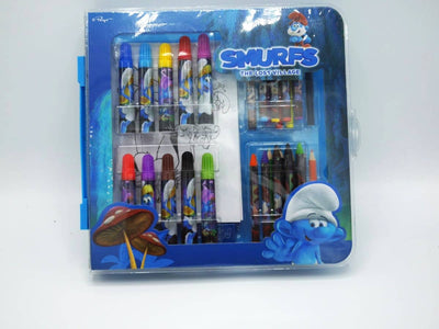 smurfen stationary art set the smurfs