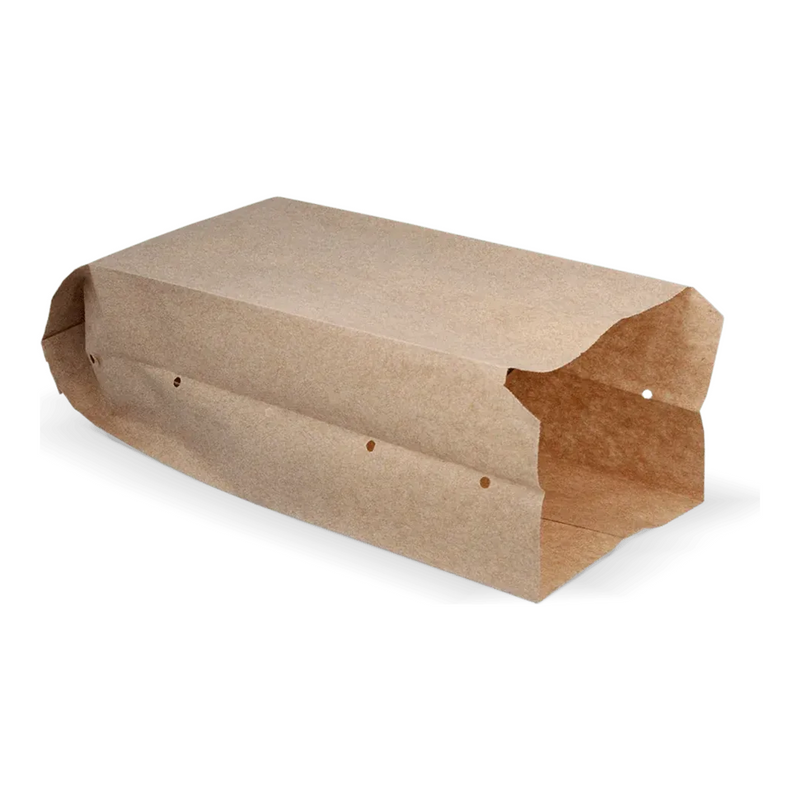 Busta snack perforata kraft n.25 organica (0,5 libbre)(1600 pezzi)