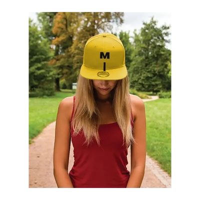 berretto snapback mibo giallo