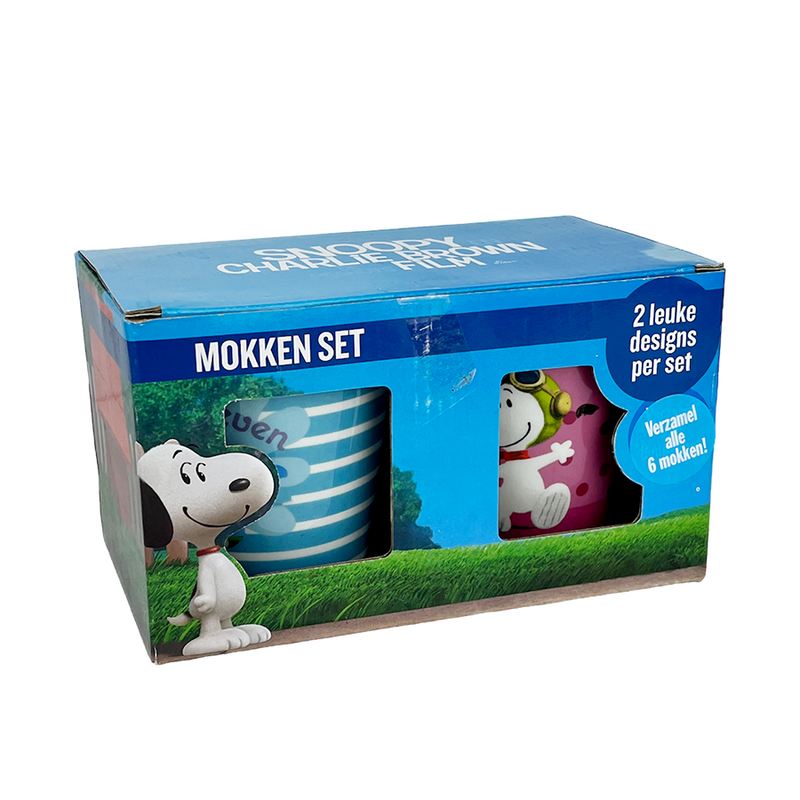 Set di tazze Snoopy da 250 ml 2 pezzi