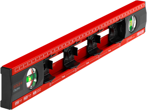 Sola livella elettrica per marcatura 40 cm 2 fiale 0,50 mm m 4 vetrini - 69057101