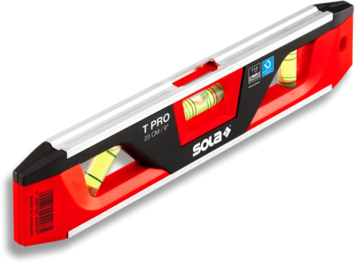 Sola nivel torpedo aluminio-plástico t pro magn. 23cm 3 viales (andamio) - 01430701