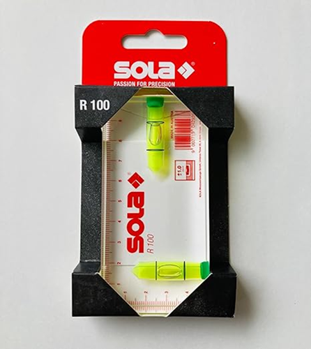 Sola architecten waterpas 100x50x15mm r 100 op kaart (kim waterpas) - 01622120