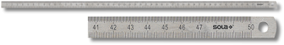 Sola righello flessibile 200x13x0,5mm acciaio inox lss200, graduazione fronte-retro mm cm - 56103101 - 56103101
